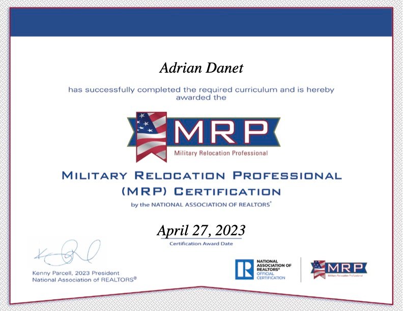 Military Relocation Professional Certification